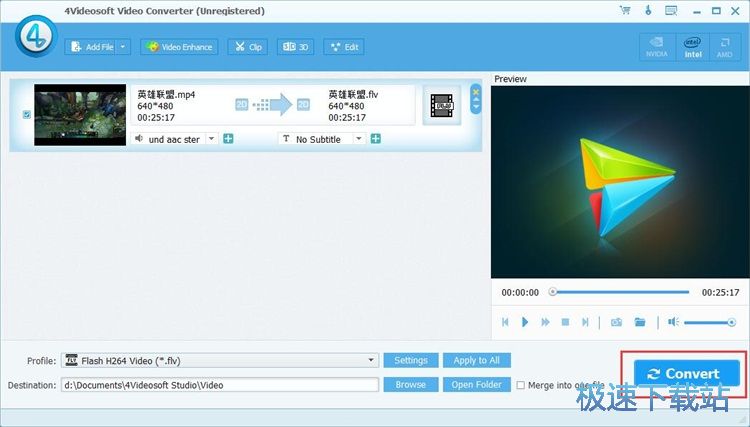 MP4视频转FLV视频教程