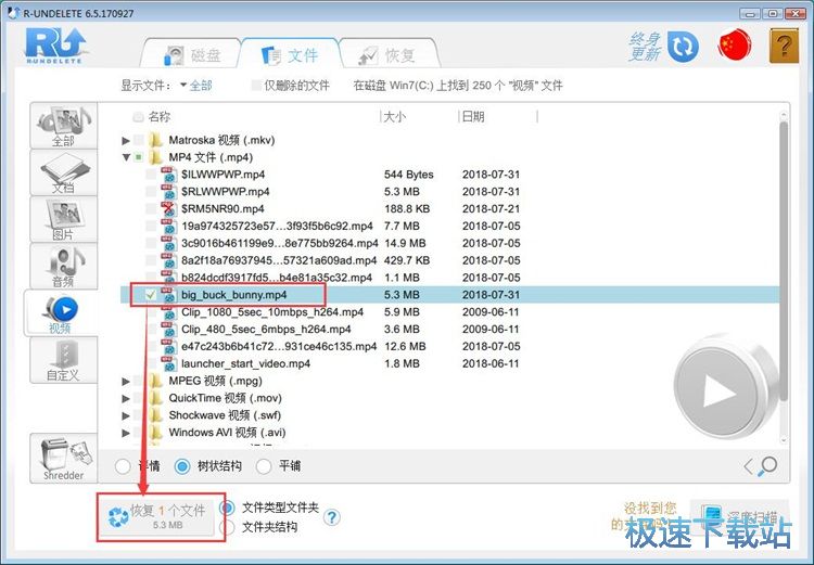 恢复被删MP4教程