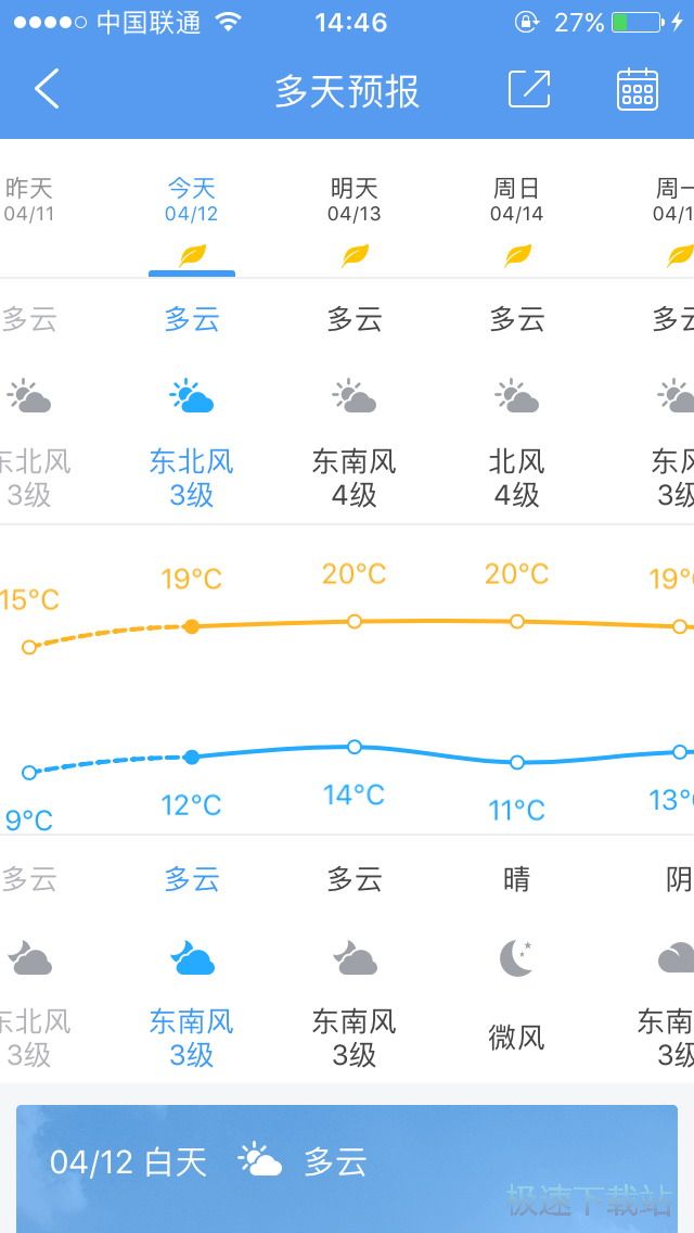 查看天气预报