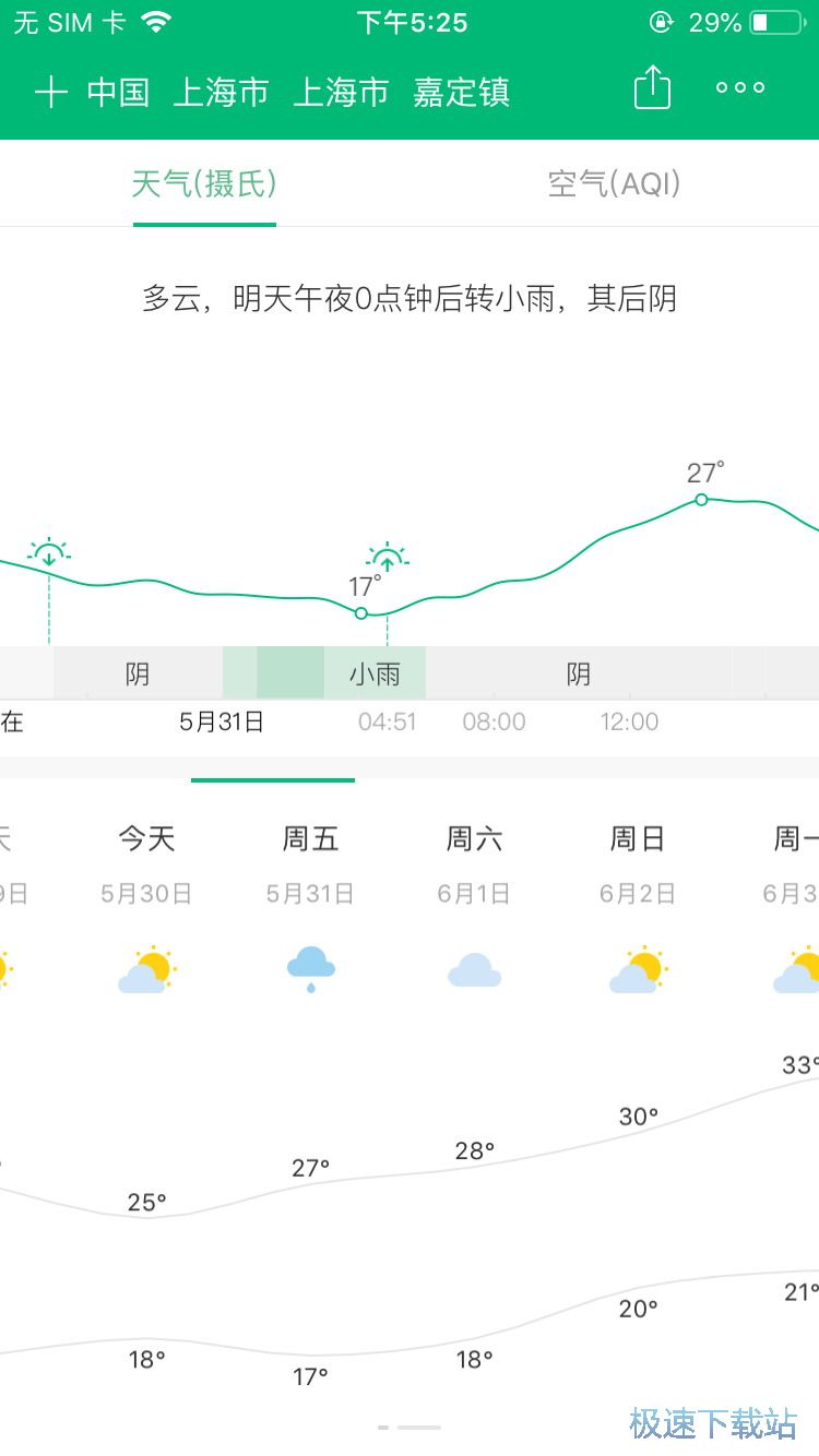 早晚天气提醒