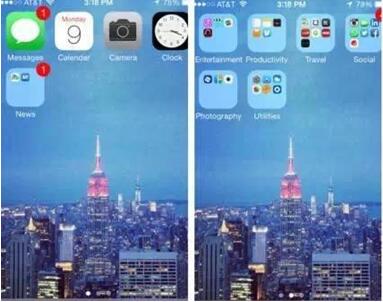 图：安置iPhone桌面