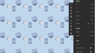 图：三分钟做出 PPT 图标平铺背景图