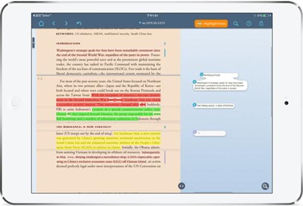 图：更好的使用PDF：LiquidText剪报标注