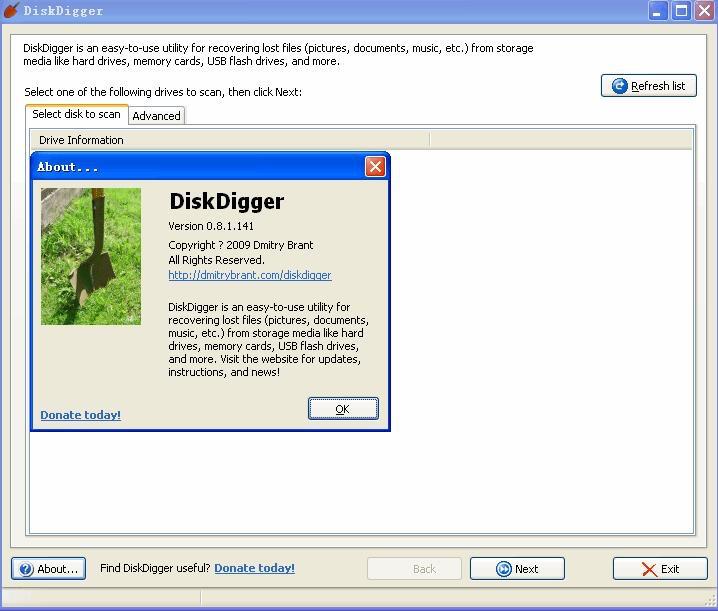 图：DiskDigger
