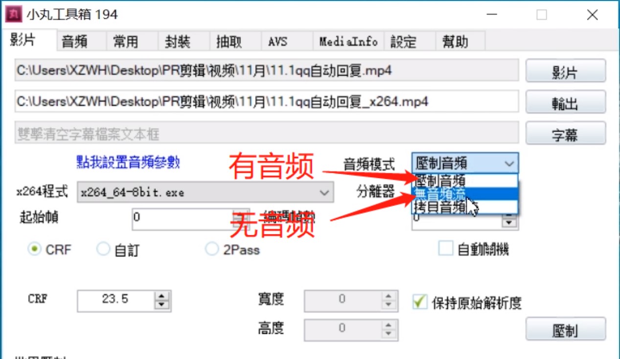 使用小丸工具箱进行压制的详细操作图文教程