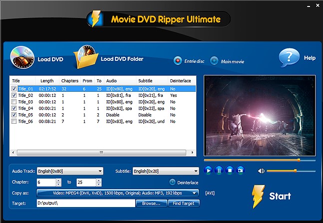 Movie DVD Ripper官方下载使用教学