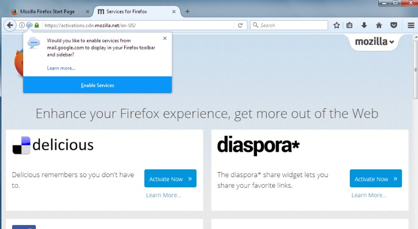 Firefox火狐浏览器下载社交元素设置教学