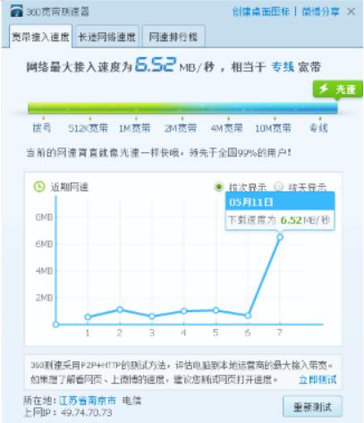 360网络测速器软件简介和安装使用教程
