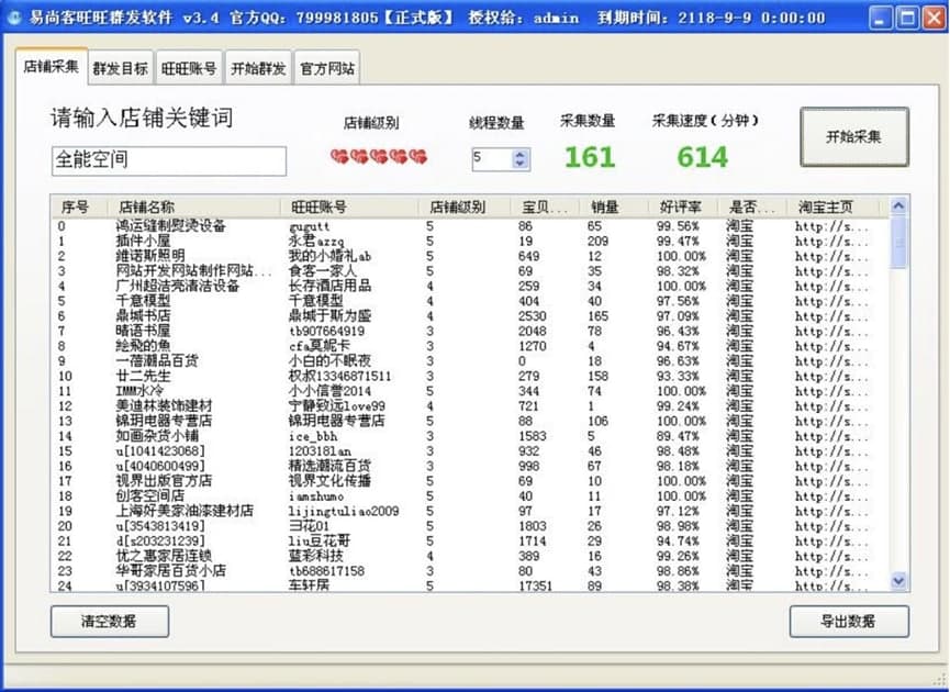易尚客旺旺群发软件功能特色详细介绍