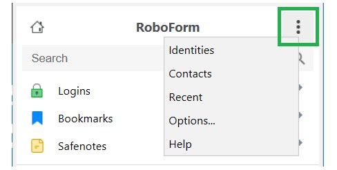 RoboForm官方下载网页上下文菜单设置教学