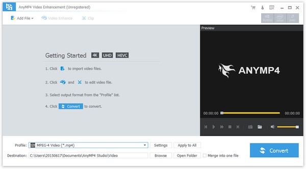 AnyMP4 Video Enhancement官方下载使用帮助
