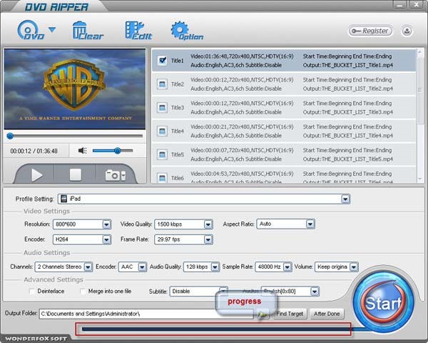 WonderFox DVD Ripper翻录DVD 并将其转换视频格式教学