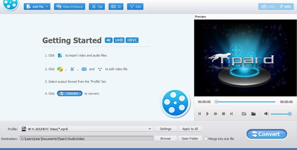 Tipard 4K UHD Converter视频转换图文教学