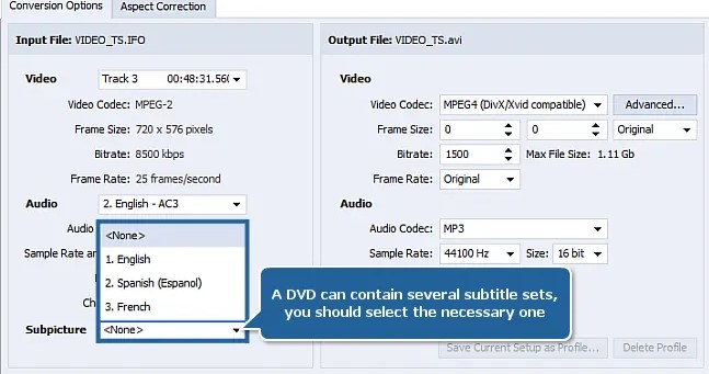 AVS Video Converter视频字幕转换教学