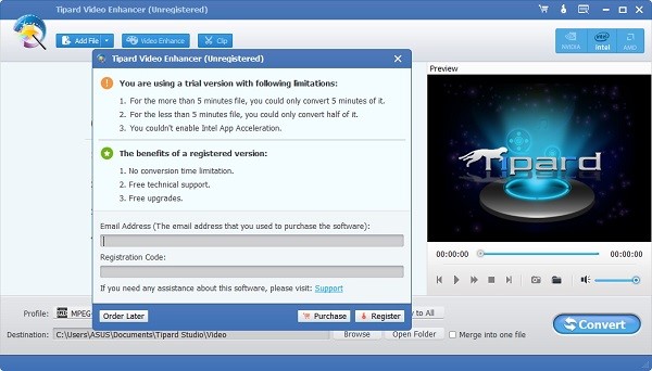 Tipard Video Enhancer最新版功能特点和使用帮助