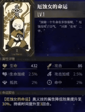 图：《非匿名指令》厄蚀女命运强度分析