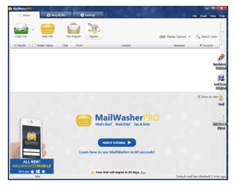 图：MailWasher电脑版下载垃圾邮件报告生成
